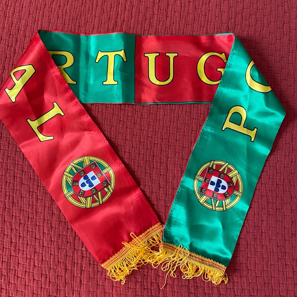 Portugal soccer scarf nylon